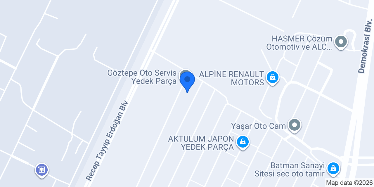 Bavyera Oto Yedek Parça konumu