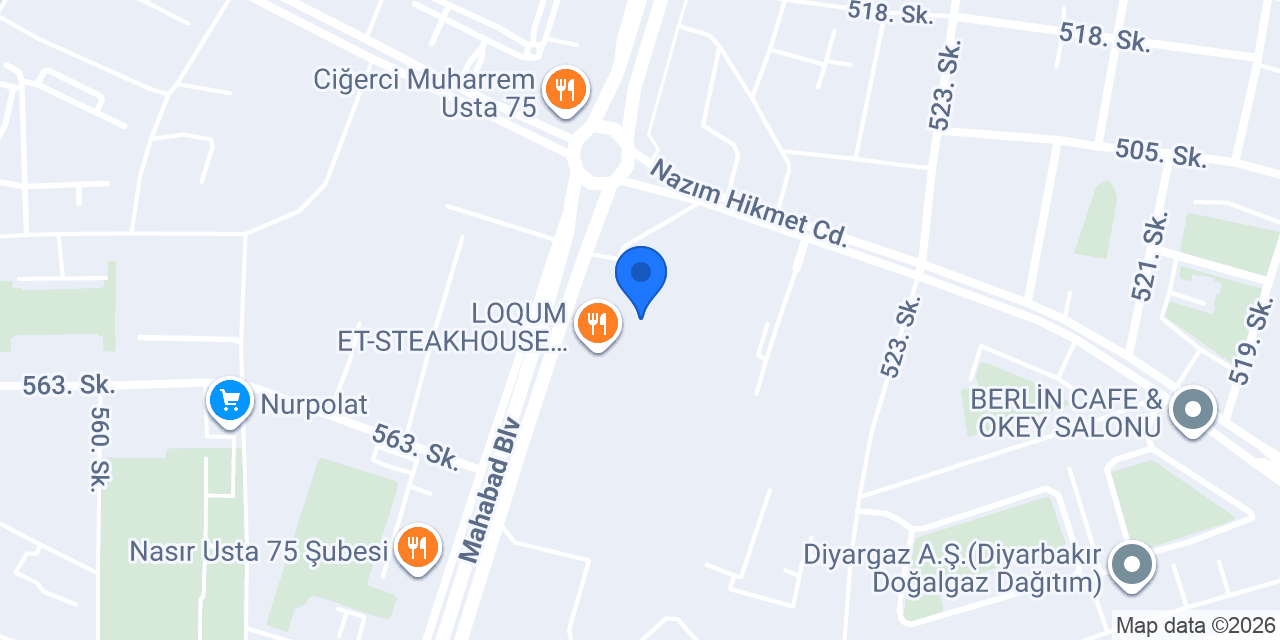 MEGAARSLAN YAPI CADDE OFFİCE 75 konumu