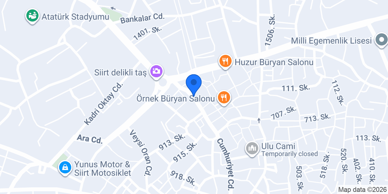 Siirt Sabun Evi konumu