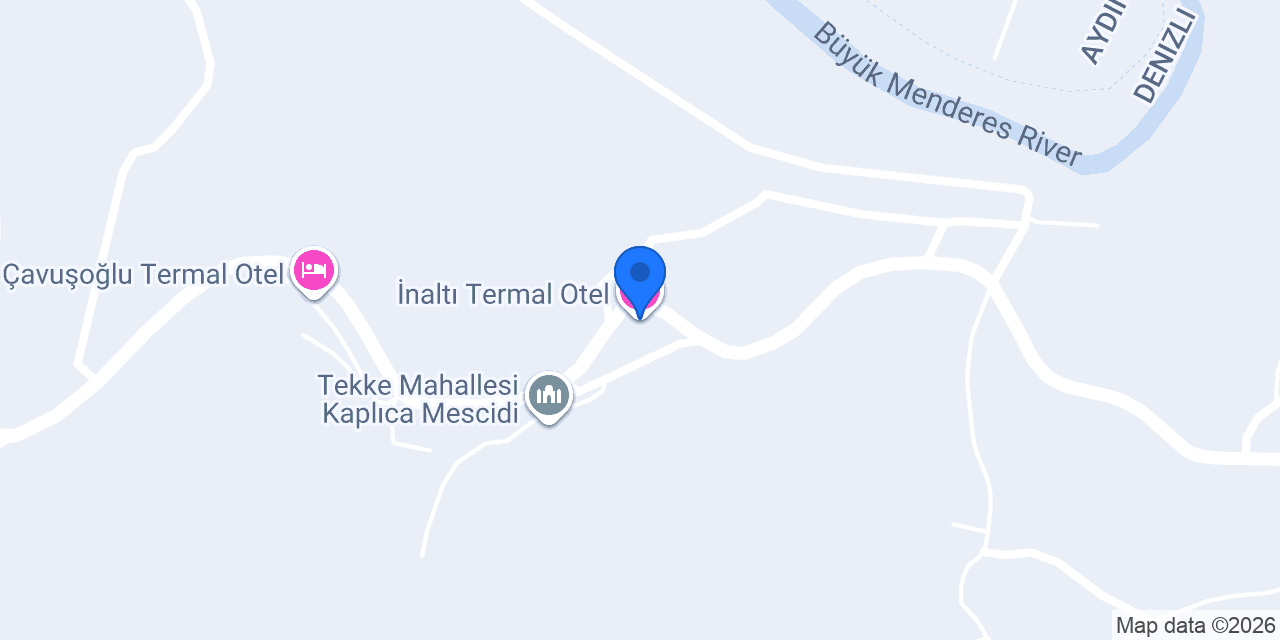 İnaltı Termal Otel konumu