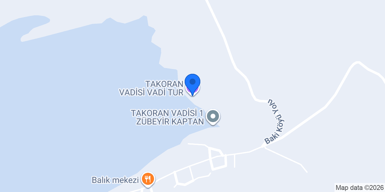 TAKORAN VADİSİ VADİ TUR konumu