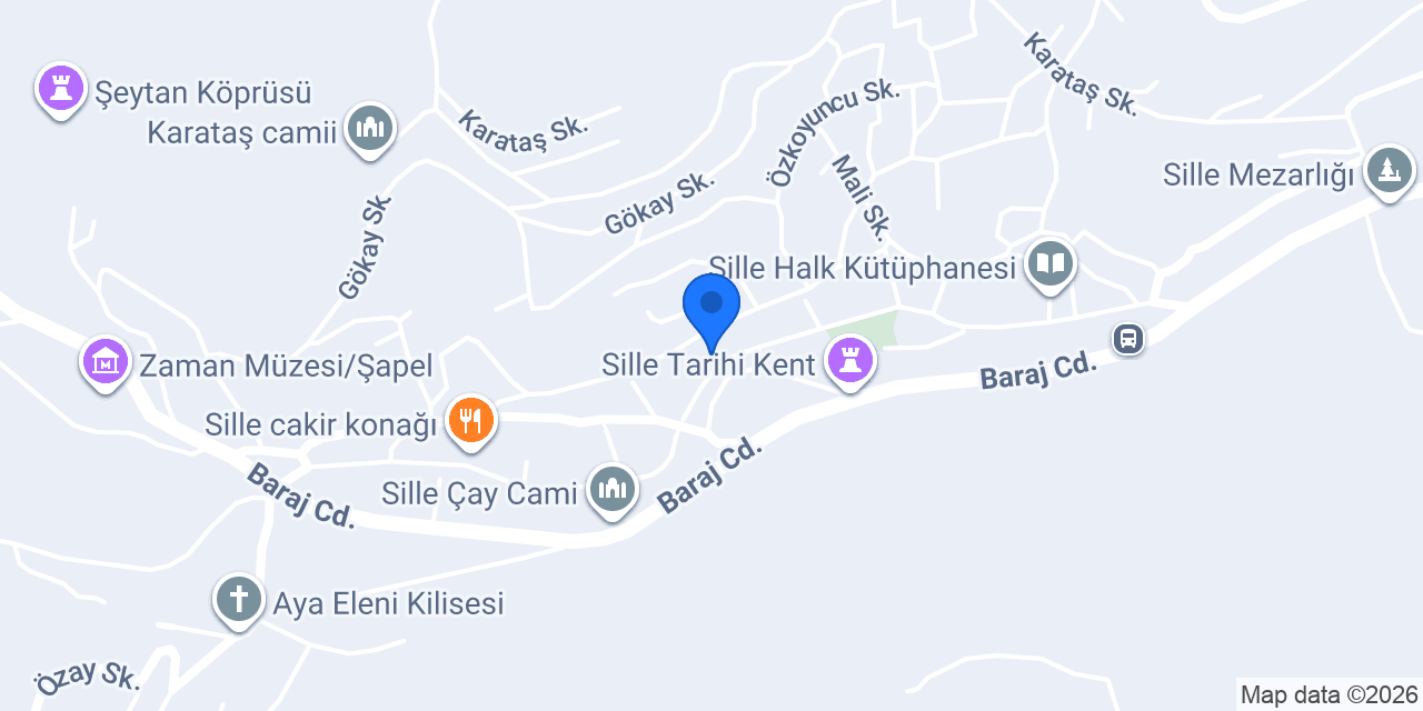 SİLLE Asitane Cafe konumu
