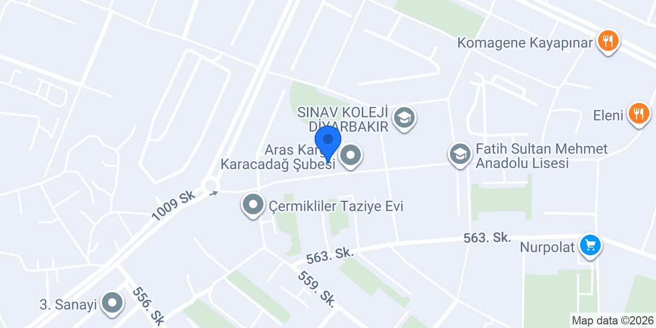 Metin Unlu Mamüller ve Ekmekçilik konumu