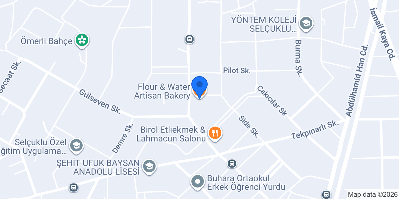 Flour & Water Artisan Bakery konumu