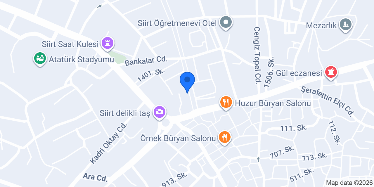 Halkbank Siirt Şubesi konumu