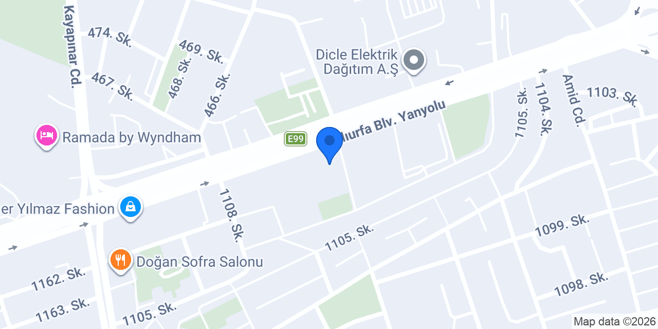 Garanti BBVA Diyarbakır Şubesi konumu
