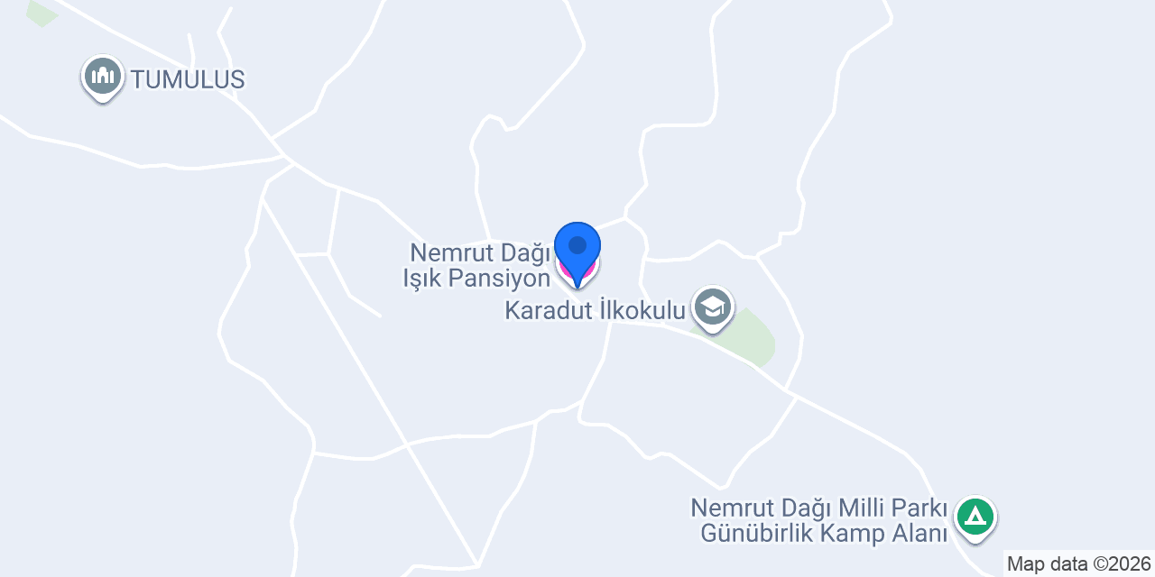 Nemrut Dağı Işık Pansiyon konumu
