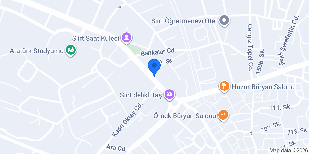 DenizBank Siirt Şubesi konumu