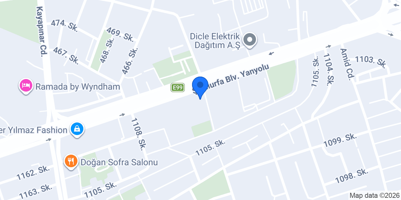 Emlak Katılım Diyarbakır Şubesi konumu