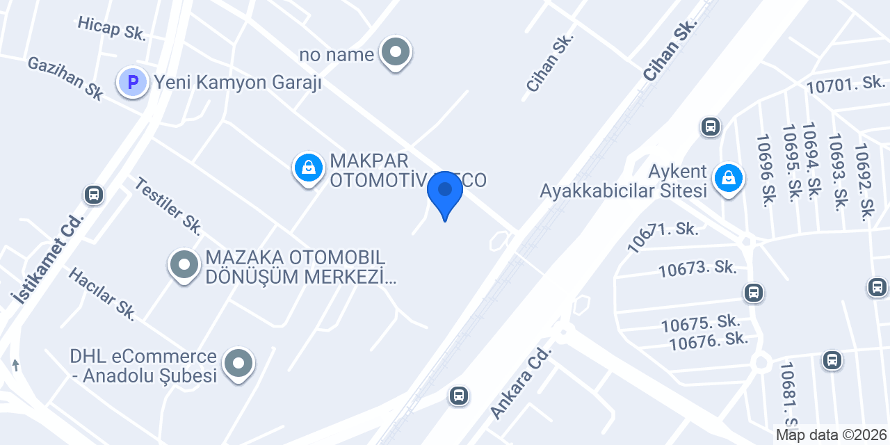 NECIP KÜÇÜK OTOMOTİV konumu
