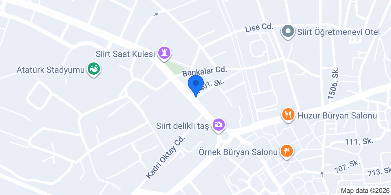 TEB Siirt Şubesi konumu