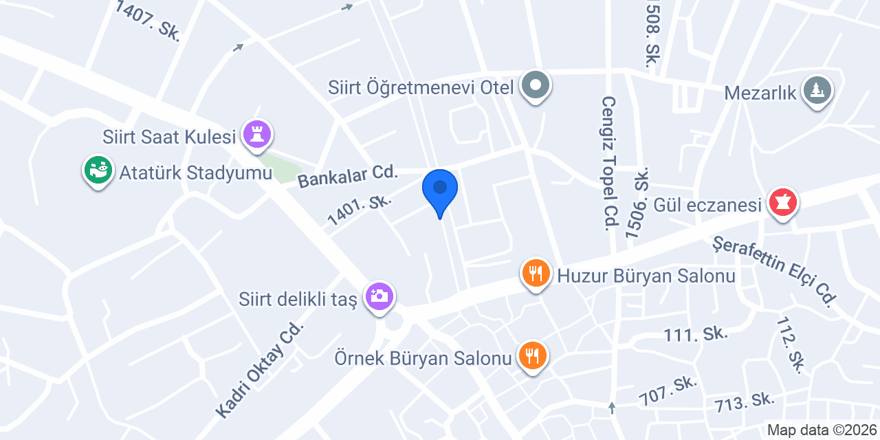 Kuveyt Türk Siirt Şubesi konumu
