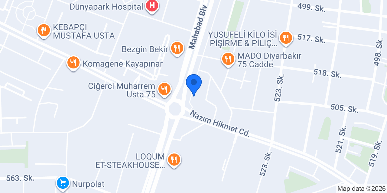 Kadayıfçı Saim Usta konumu