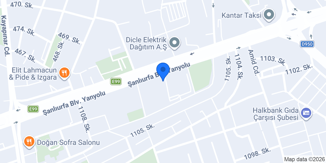 ERGÜL MOBİLYA DİYARBAKIR konumu