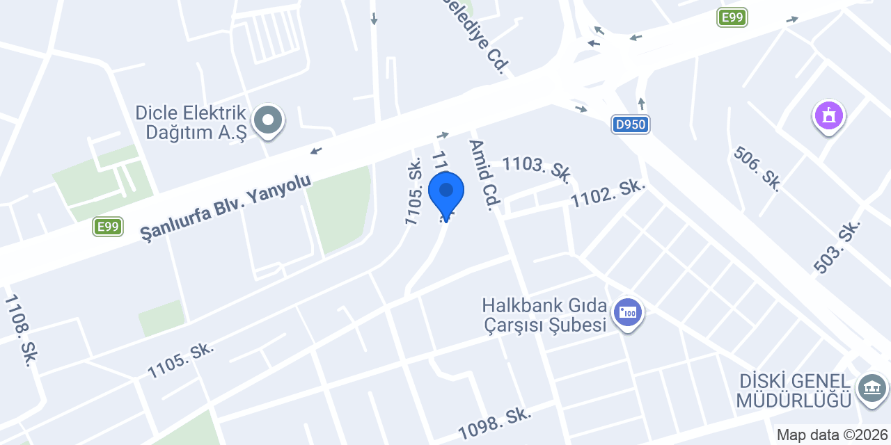 Diyarbakır Havalimanı Transfer konumu