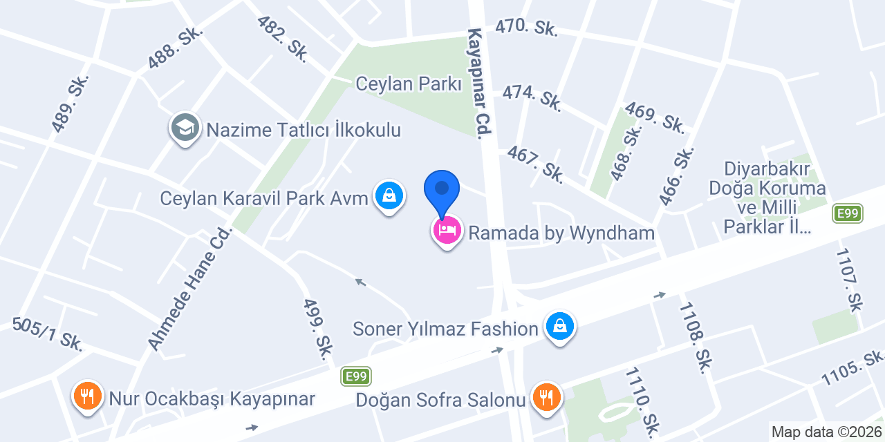Karaca konumu