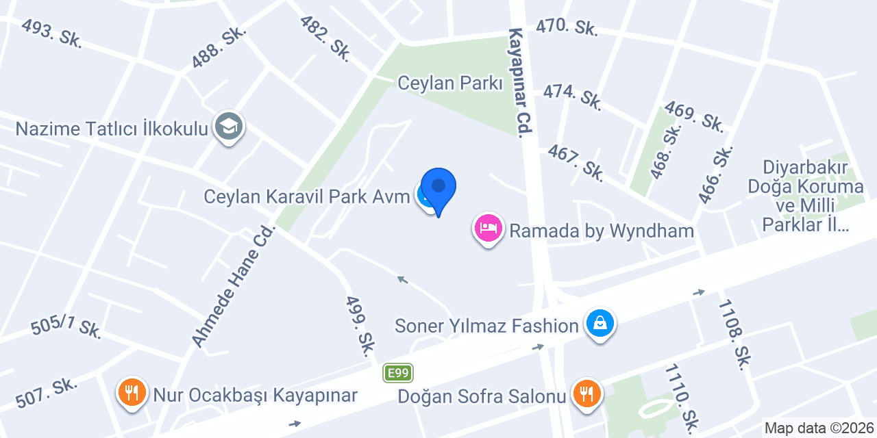 Mavi - Ceylanpark konumu