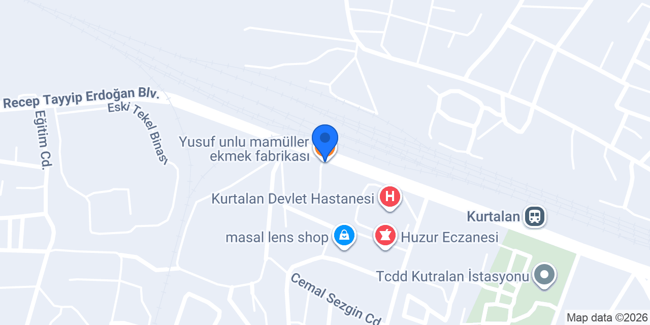 Yusuf unlu mamüller ekmek fabrikası konumu
