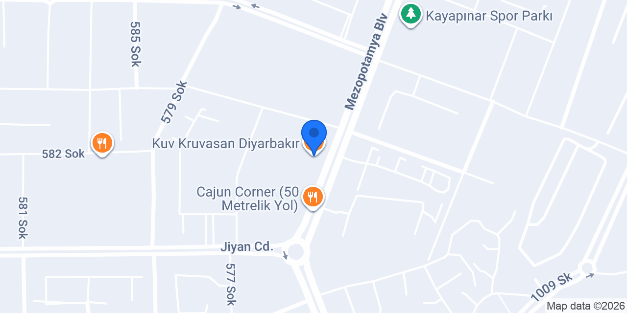 Kuv Kruvasan Diyarbakır konumu