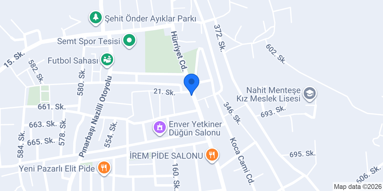 PİDE KASRI PİZZAM NAZİLLİ konumu