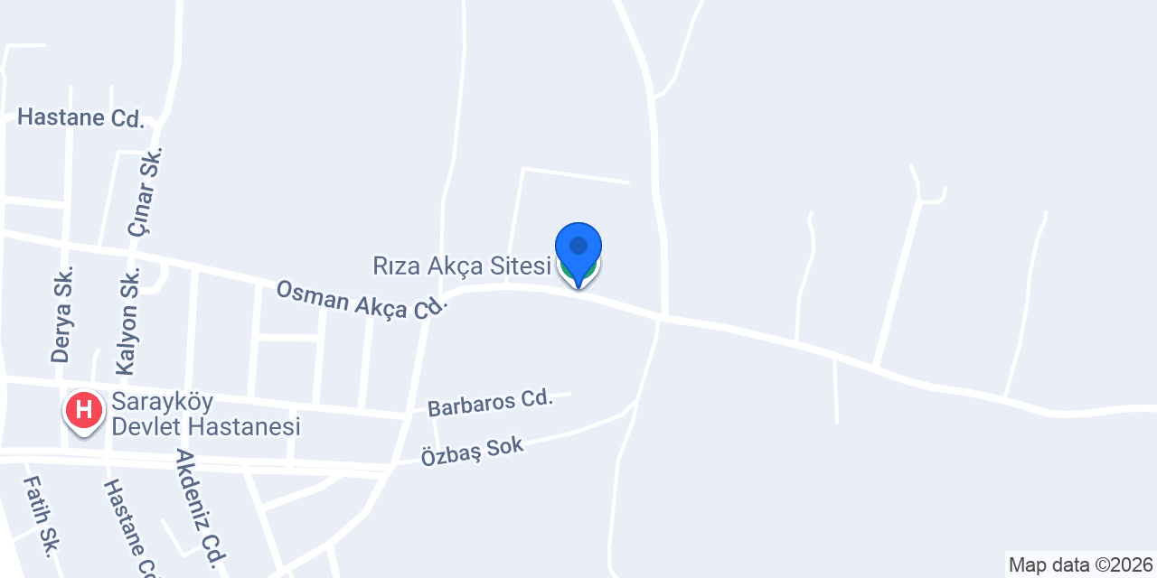 Rıza Akça Sitesi konumu