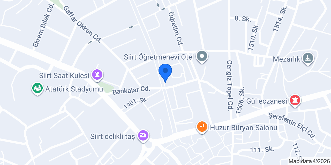 HAKKI TEĞİN diş kliniği konumu