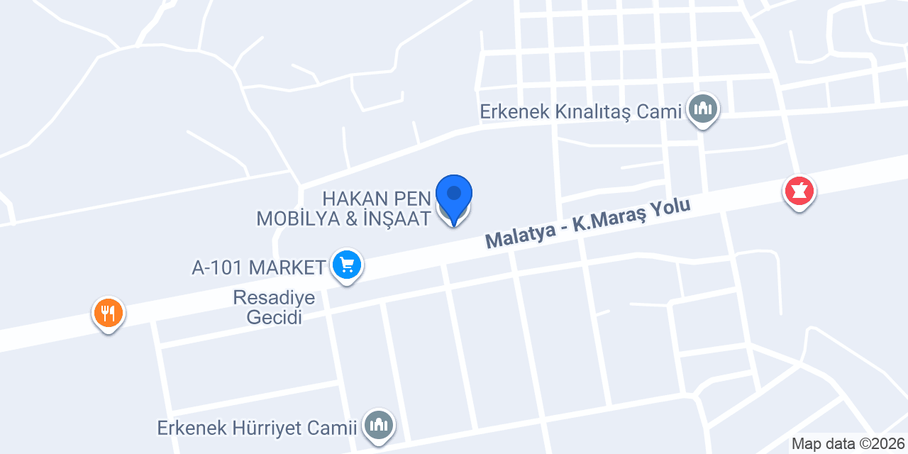 HAKAN PEN MOBİLYA & İNŞAAT konumu