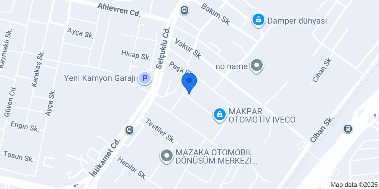 ZF Şükrü Öz Otomotiv konumu