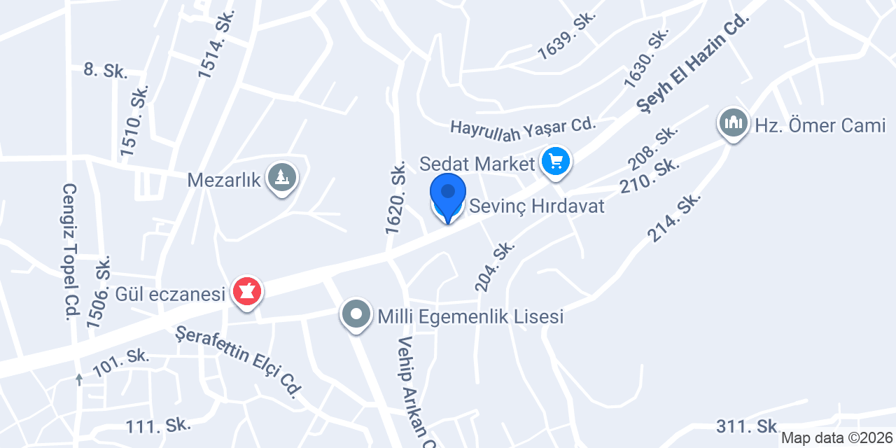 Sevinç Hırdavat konumu