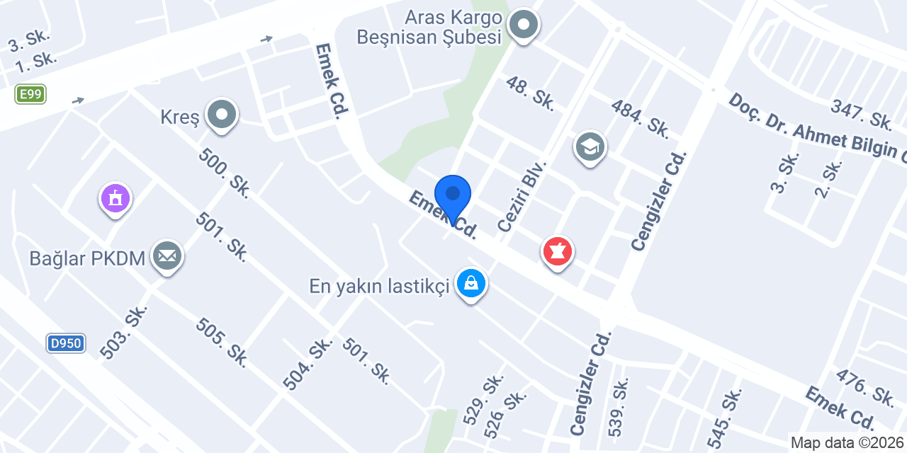 Tek Mekanik Tesisat konumu
