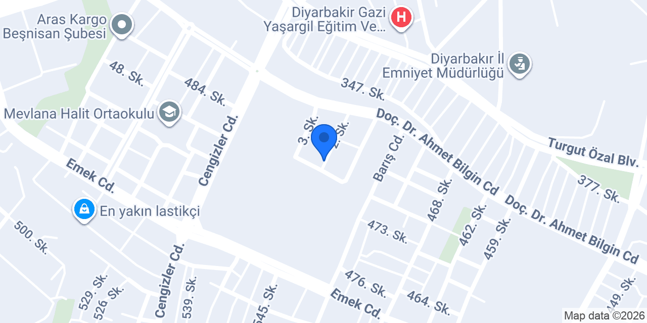Yılmazlar Kereste konumu