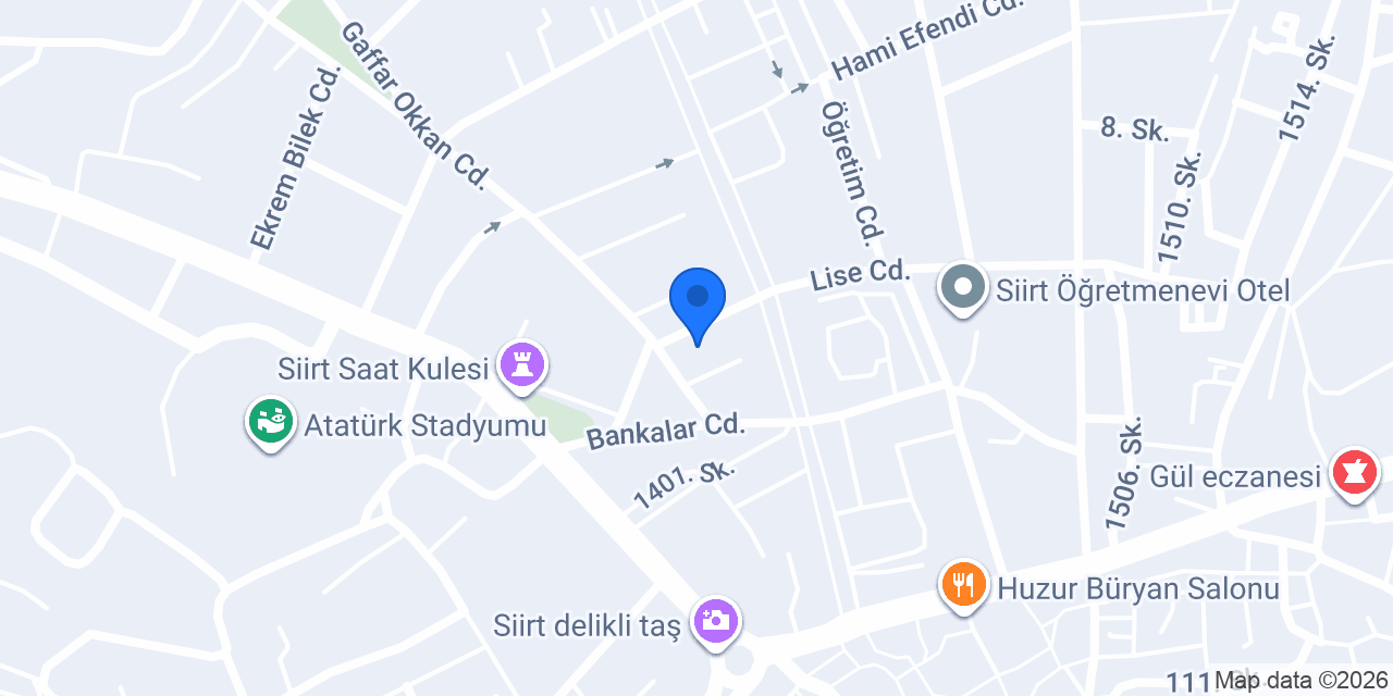 QNB Siirt Şubesi konumu