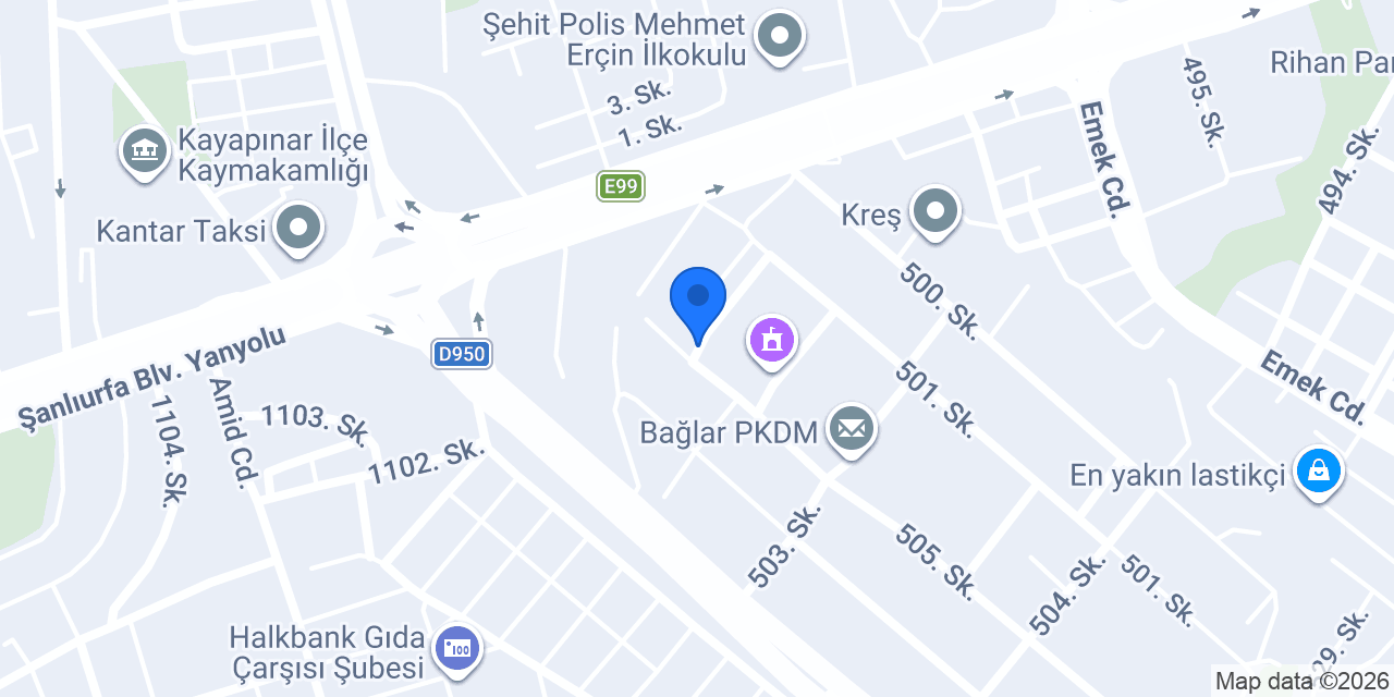 A Kutu Mendil konumu
