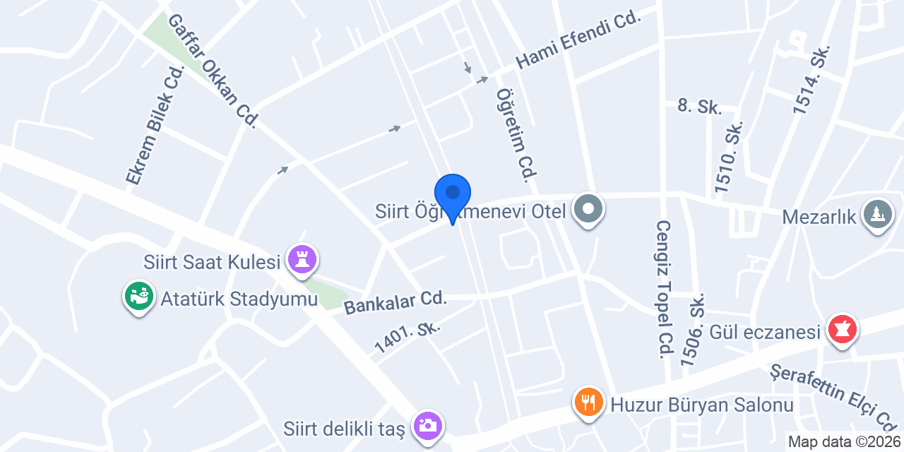 Albaraka Türk Siirt Şubesi konumu