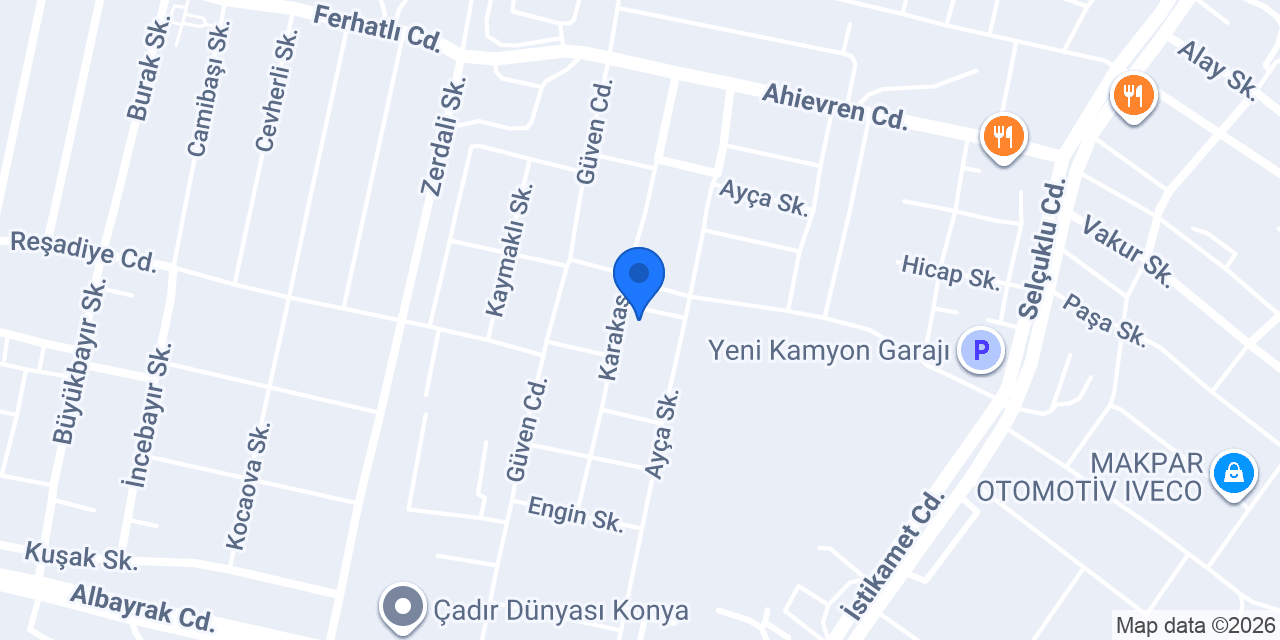 Özde Şeflek Nakliyat konumu