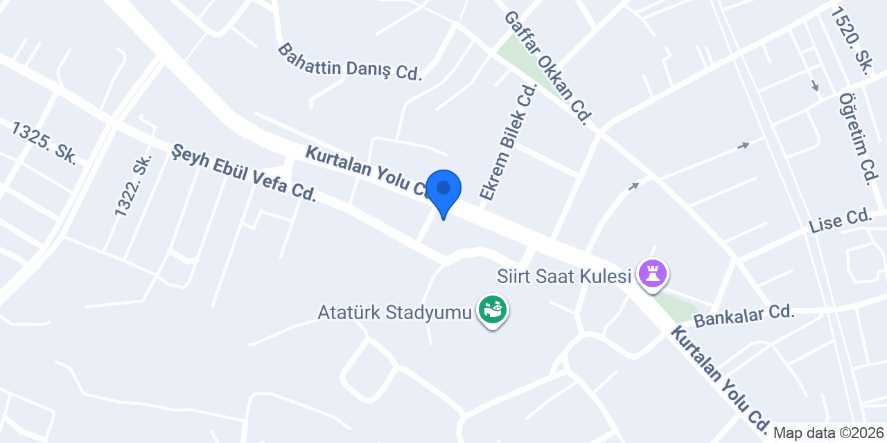 Siirt Avukatlık Bürosu konumu