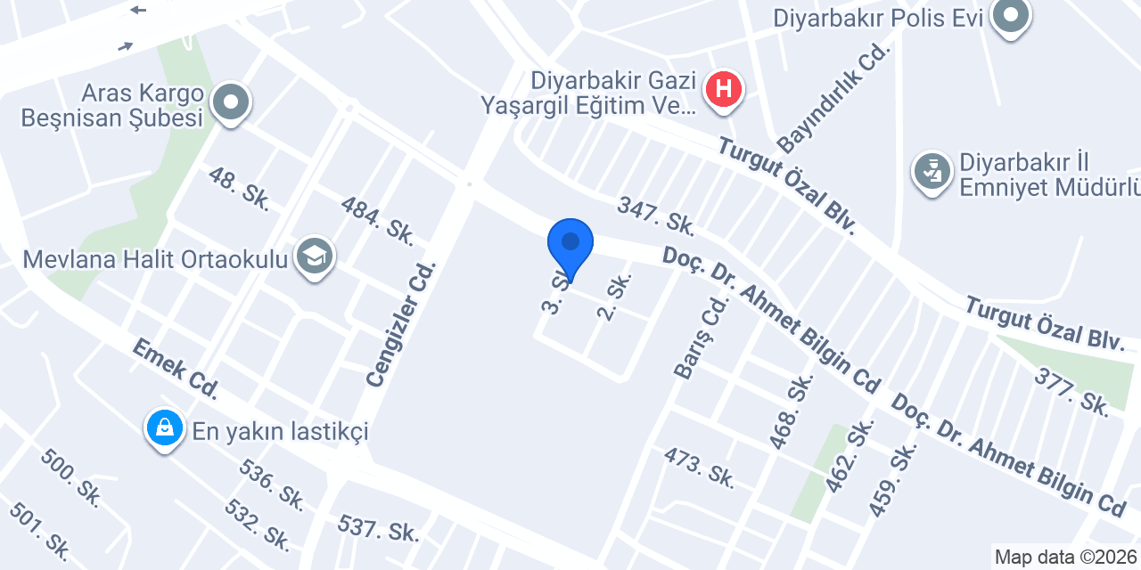 Timur Kereste - Diyarbakır İkinci El Kereste konumu