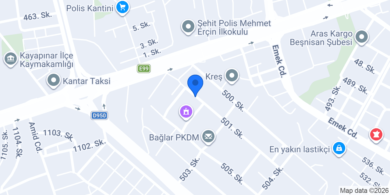 Boran Car Rental konumu
