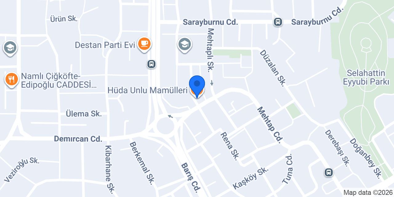 Hüda Unlu Mamülleri konumu
