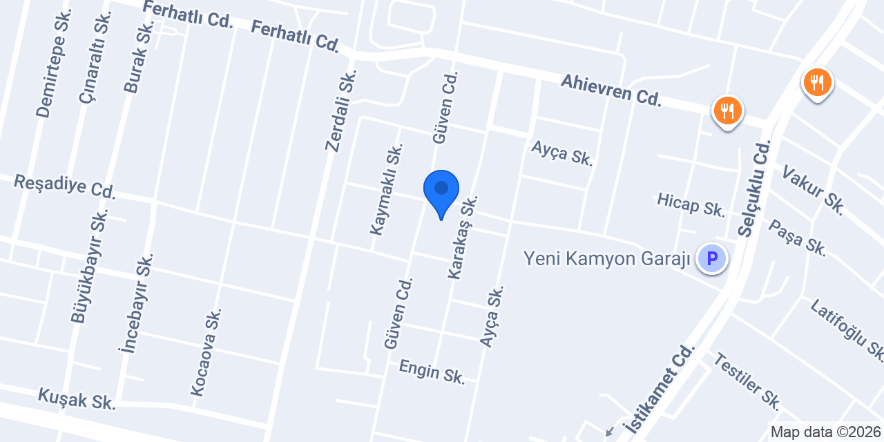 PARSKON Otomotiv Yedek Parça konumu