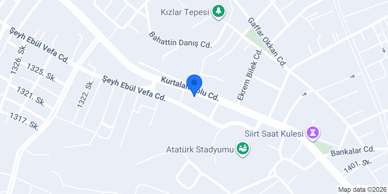 Siirt 3. Noterliği konumu