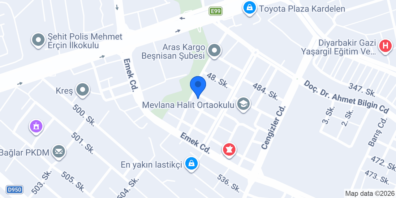 BİLGİ DÜNYASI KURS MERKEZİ konumu