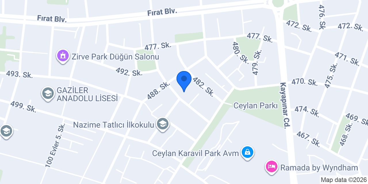 Güvenç Mobilya konumu