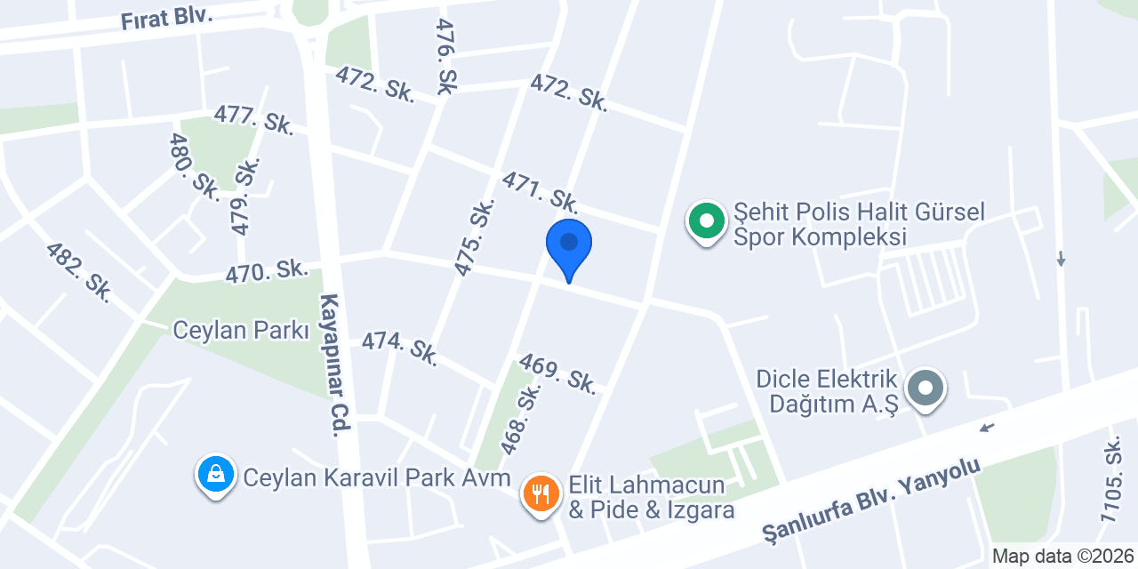 Şatos Mobilya konumu