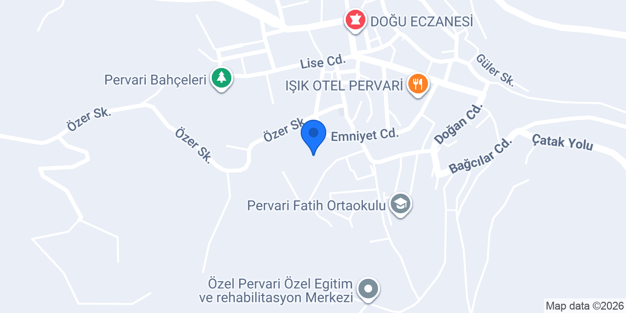 Pervari İlçe Emniyet Amirliği konumu