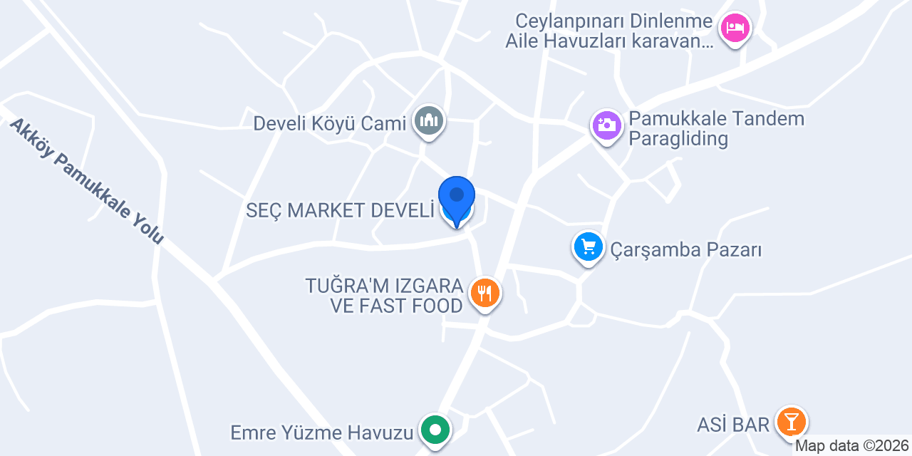 SEÇ MARKET DEVELİ konumu