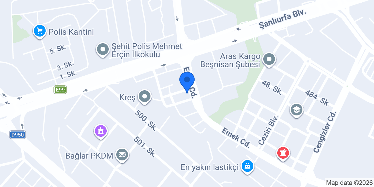 Özel Yeni Eğitimciler Sürücü Kursu konumu