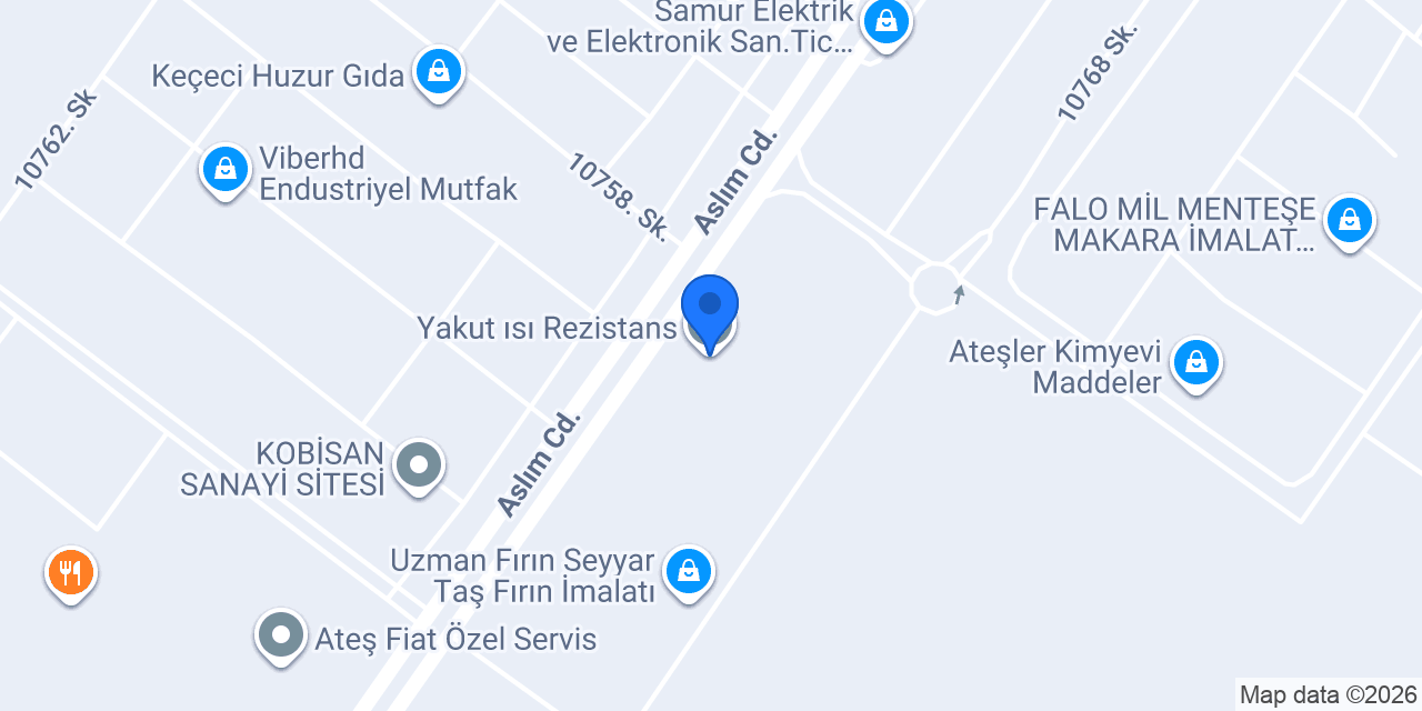 Yakut ısı Rezistans konumu