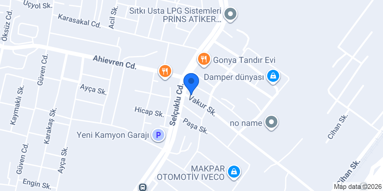 Vitrin Jant Lastik konumu