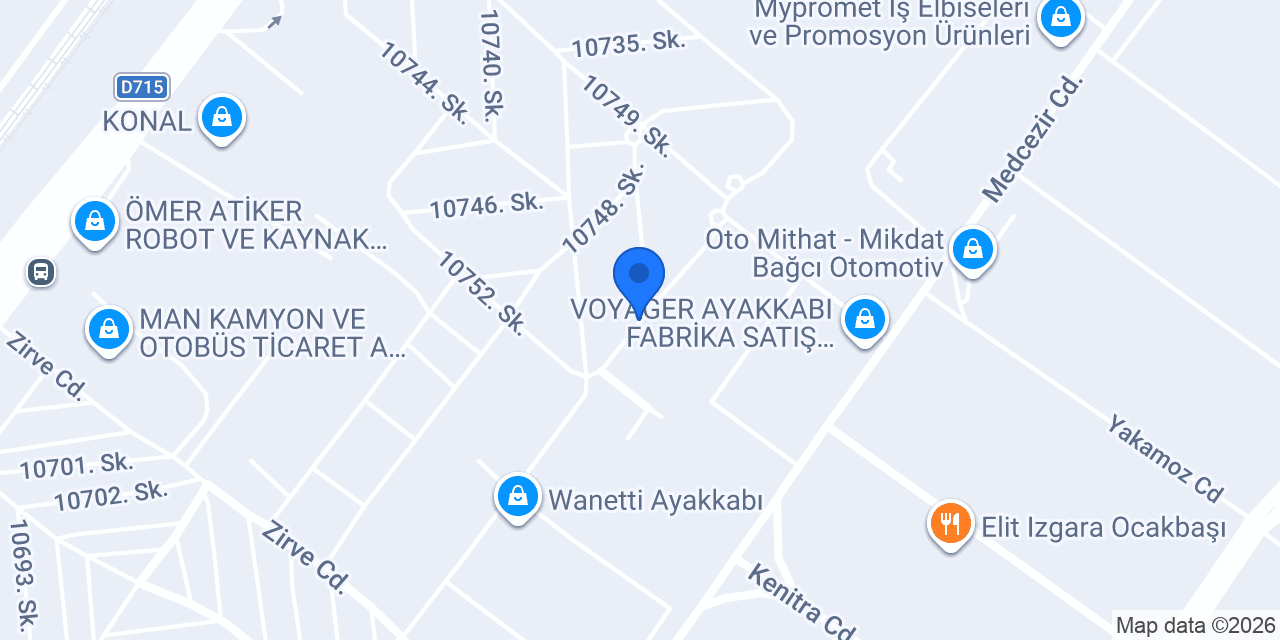 Pentus İnşaat konumu